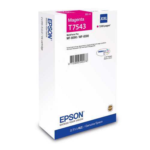 EPSON T7543 CARTUCCIA INCHIOSTRO MAGENTA XXL 69ML 7000 PAGINE